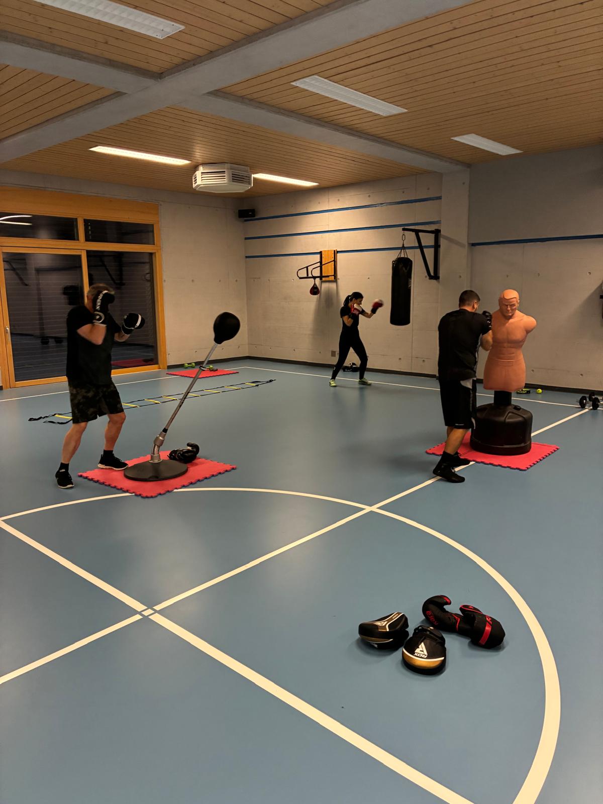 Salle de boxe du Club Dents du Midi à Troistorrents